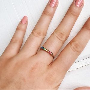 Madewell Jewelry - Rainbow Bar Ring Madewell Jewelry - Rainbow Bar Ring